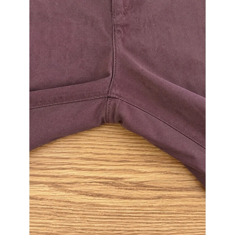 Ted Baker London Chino Pants Mens 30R 30x30 Burgundy Maroon Slim Cotton EUC